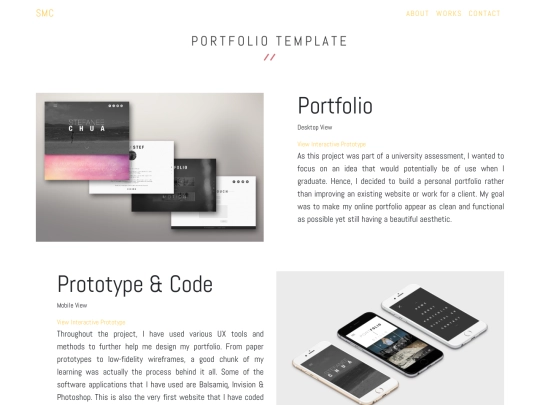portfolio-template screenshot