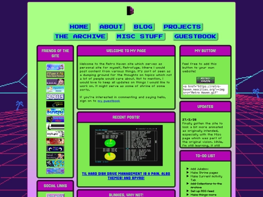 Homepage screenshot