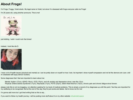 aboutme screenshot