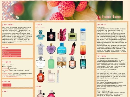 perfumes screenshot