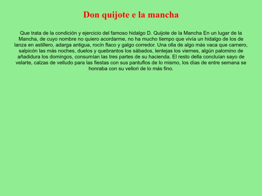 donquijote screenshot
