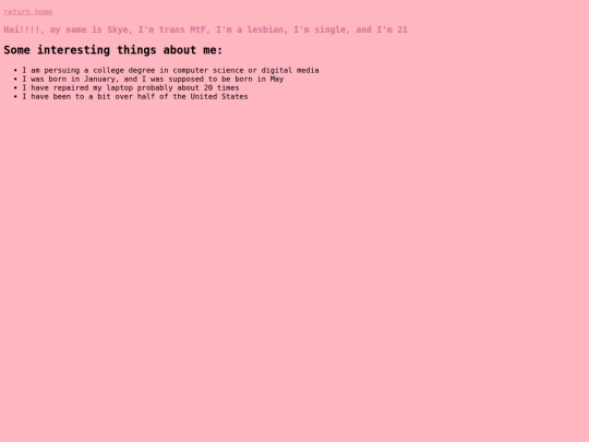 aboutme screenshot