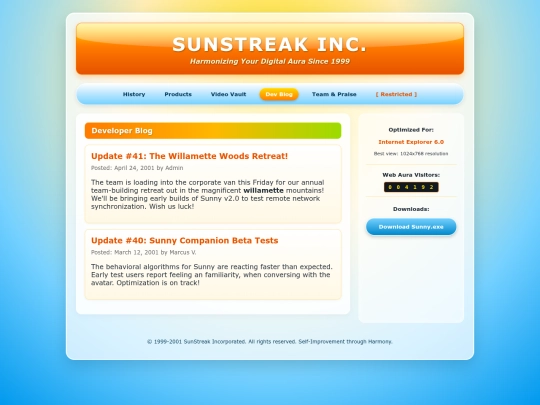 blog screenshot