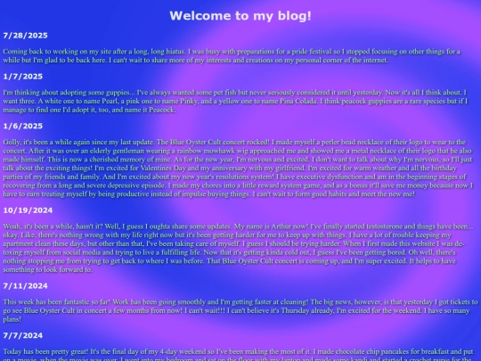 blog screenshot