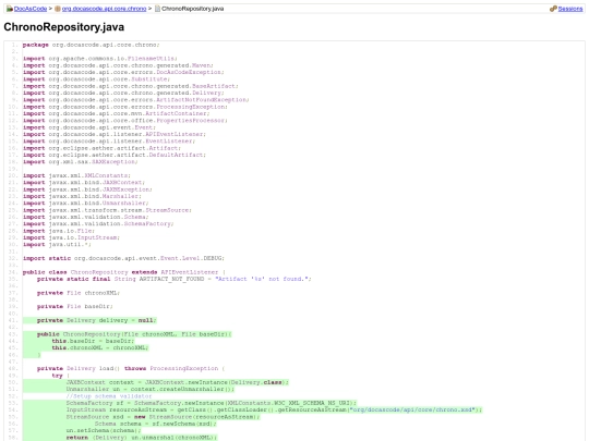docascode/jacoco/master/org.docascode.api.core.chrono/ChronoRepository.java screenshot