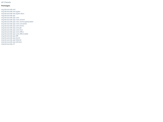 docascode/javadoc/4.0-rc3/overview-frame screenshot