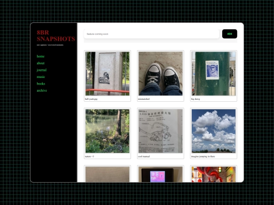 snapshots screenshot