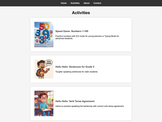 activities screenshot