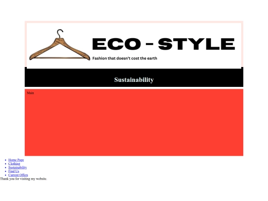 Myproject/sustainability screenshot