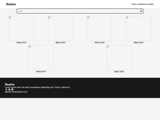 ecommerce.nostra/collection screenshot