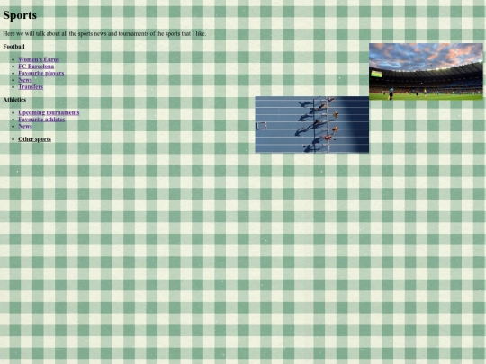 Sports screenshot