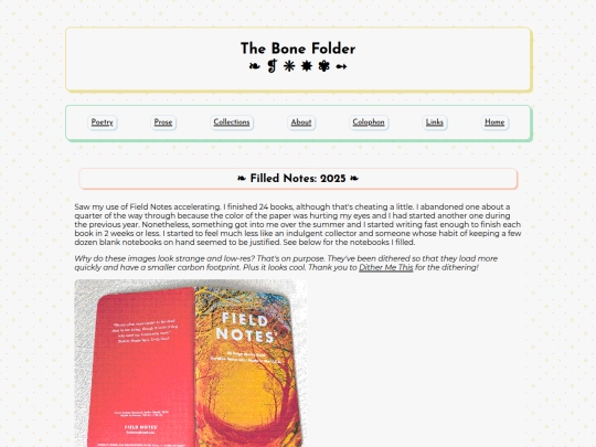 collections/fieldnotes2025 screenshot