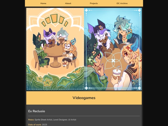 Projects screenshot
