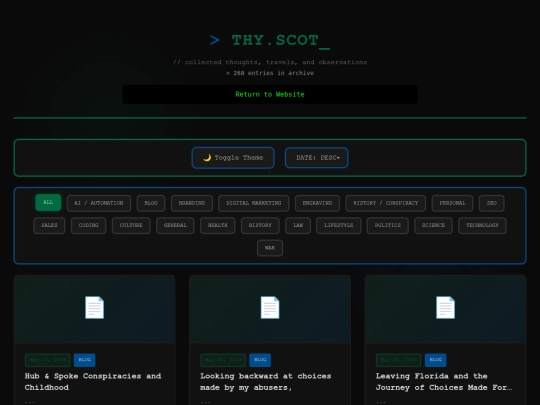 blog/start screenshot