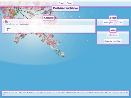 blog screenshot