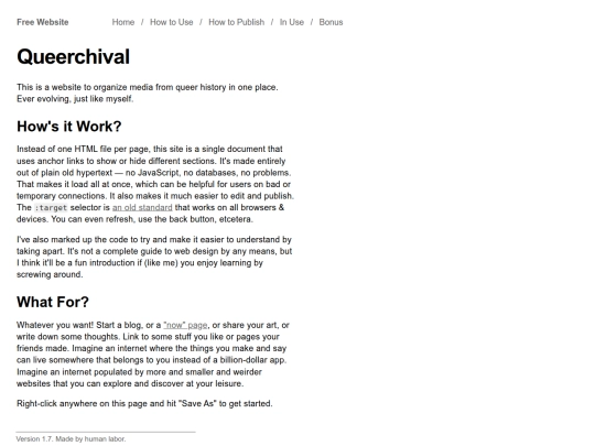 Free Website screenshot