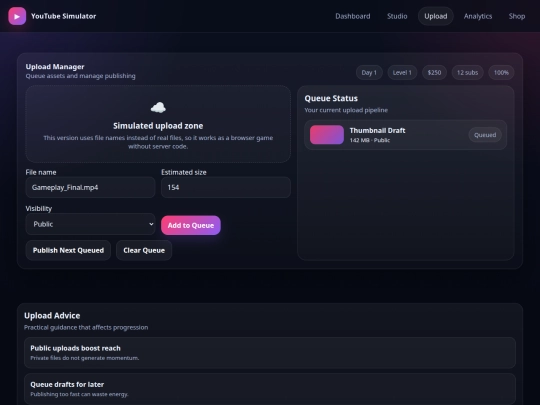 game/upload screenshot