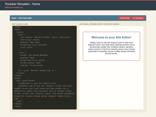 html-code-editor screenshot