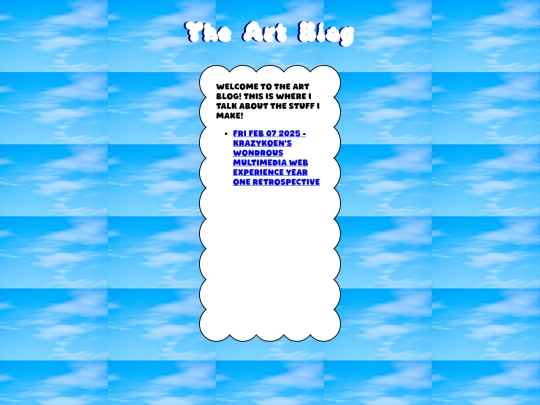 Blog/Art/ArtBlog screenshot