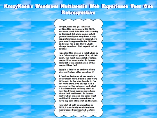 Blog/Art/Entries/YearOneRetrospective screenshot