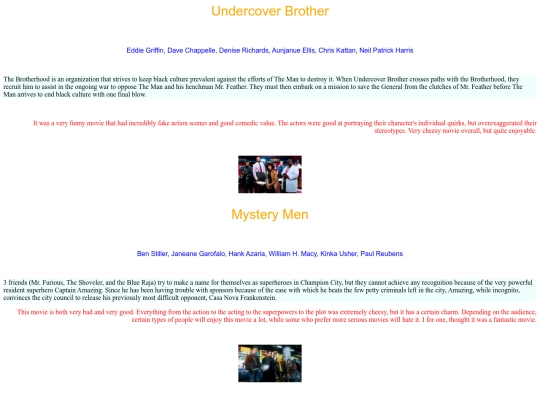 cssclassminiproject screenshot