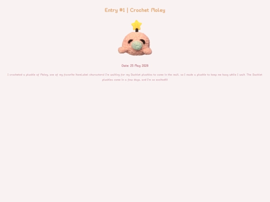 diary/entry1 screenshot