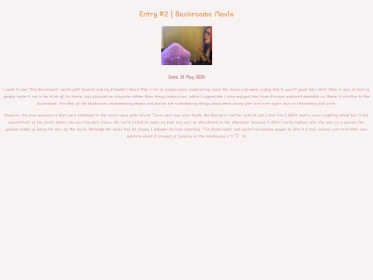 diary/entry2 screenshot