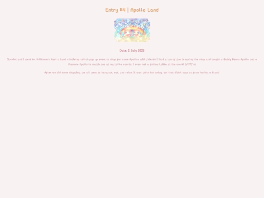 diary/entry4 screenshot