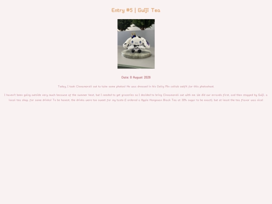 diary/entry5 screenshot