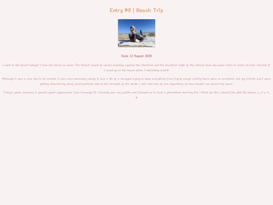 diary/entry6 screenshot