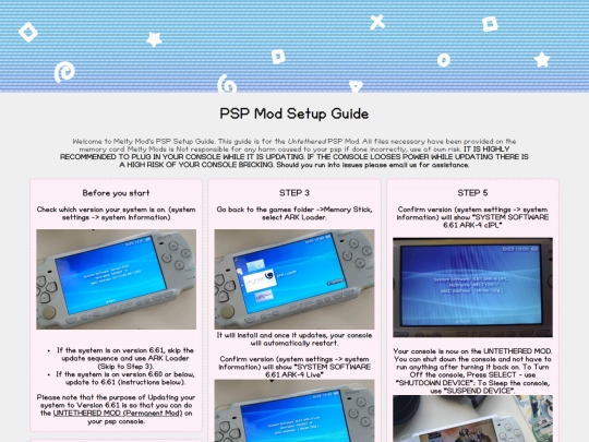 SETUP screenshot