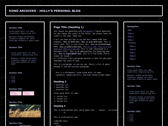 index screenshot