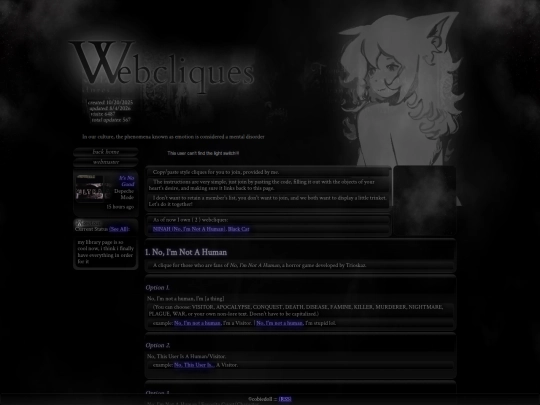 webmaster/minicliques screenshot