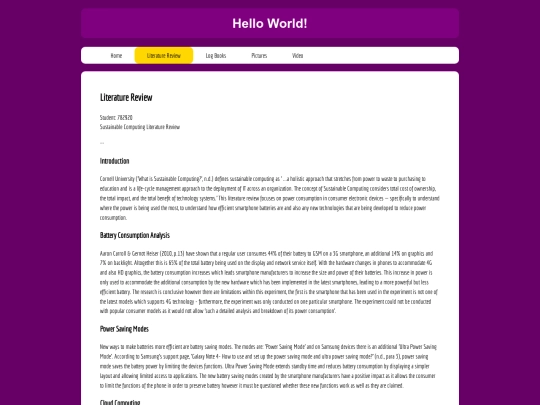 litReview screenshot