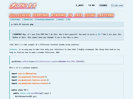 pages/Fullscreen Java Terminal Windows screenshot