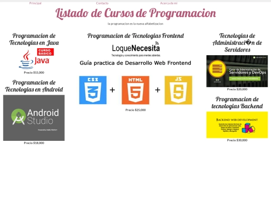 Proyecto-Final/Proyecto_Cursos/menu screenshot