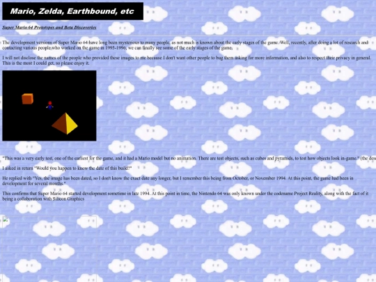 Mario 64 Prototypes screenshot