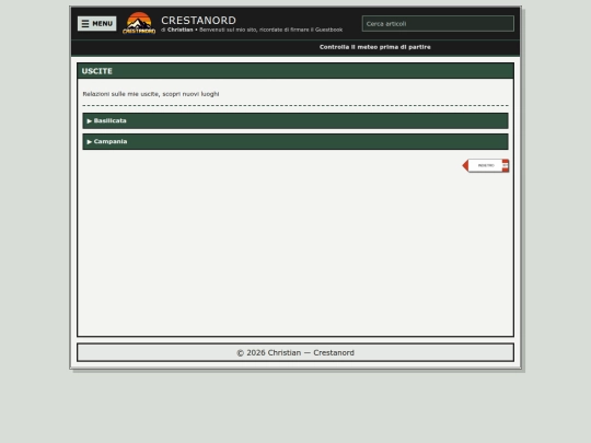 pages/uscite screenshot