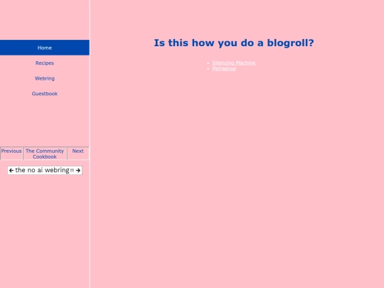 Blogroll screenshot