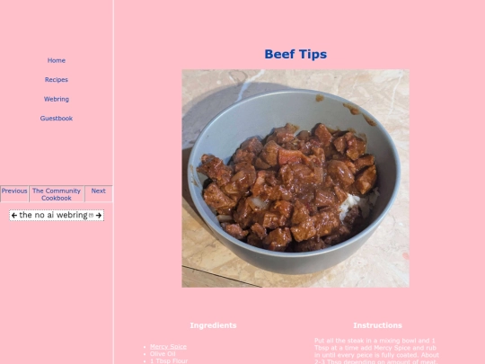 Recipes/Beef-Tips screenshot