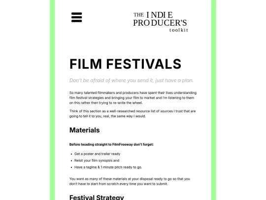 festivals screenshot
