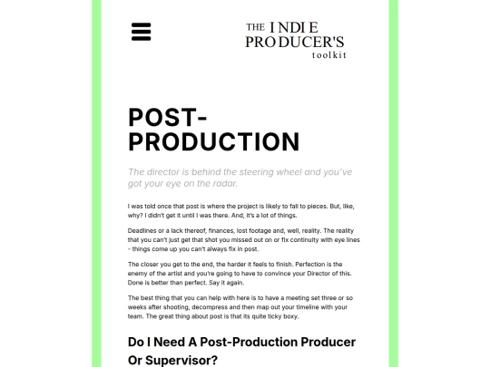 post-production screenshot