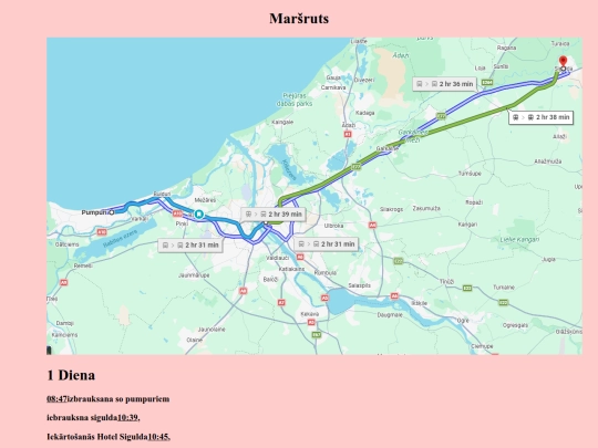 Maršuts screenshot