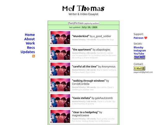 recs/fanfic screenshot