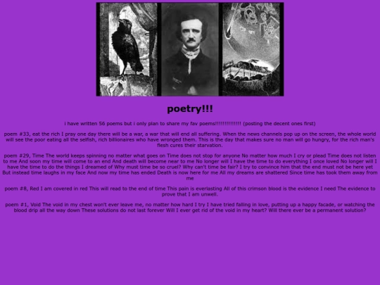 poetry screenshot