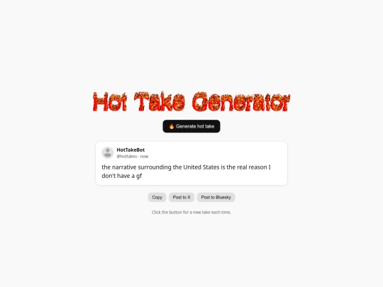 webtools/hot-take/generator screenshot