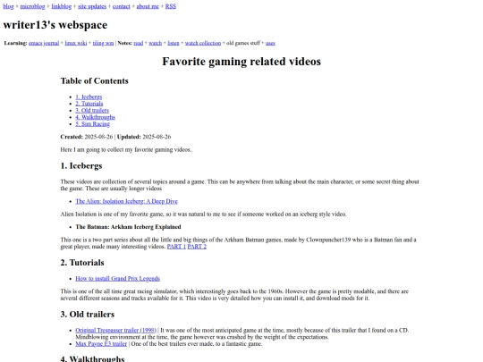 favorite-gaming-related-videos screenshot