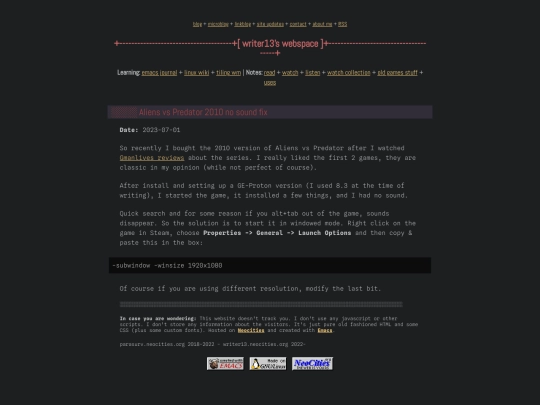 linux-wiki/avp-2010-no-sound-fix screenshot