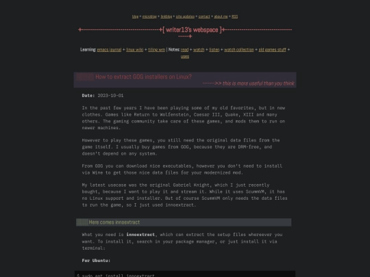 linux-wiki/how-to-extract-gog-installers-on-linux screenshot