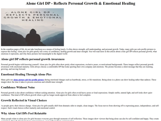 alone-girl-dp-reflects-growth-and-emotional screenshot